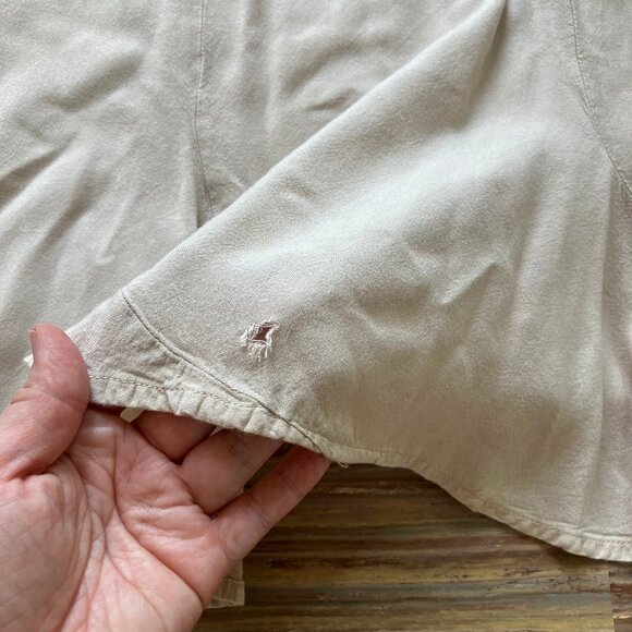 Easy Wear by Empress Maxi Skirt 2pc Set w/Bell Sleeve Blouse Embroidered Beige - Picture 4 of 13